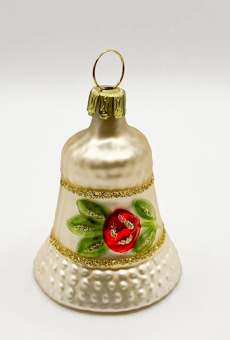 Weihnachts-Glöckchen mit Blumenzweig
