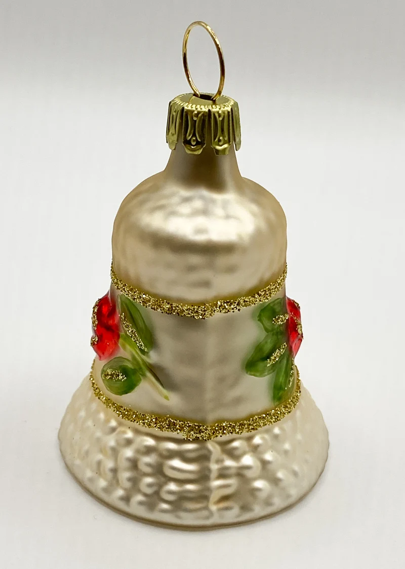 Weihnachts-Glöckchen mit Blumenzweig