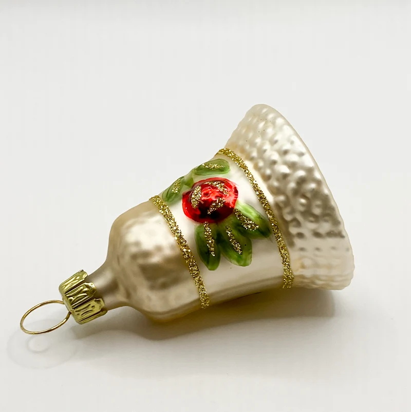 Weihnachts-Glöckchen mit Blumenzweig