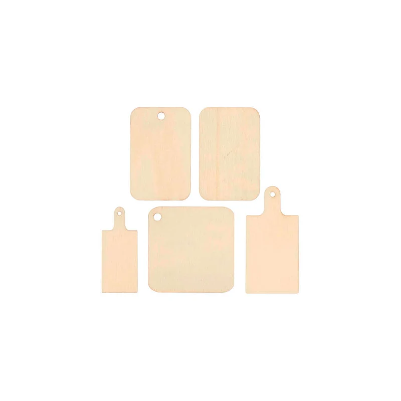 Rico Design Miniatur Schneidebrettchen, 5 teilig