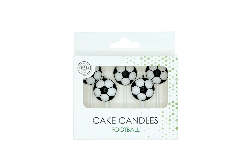 Fußballkerzen 4 cm, 5 Stück