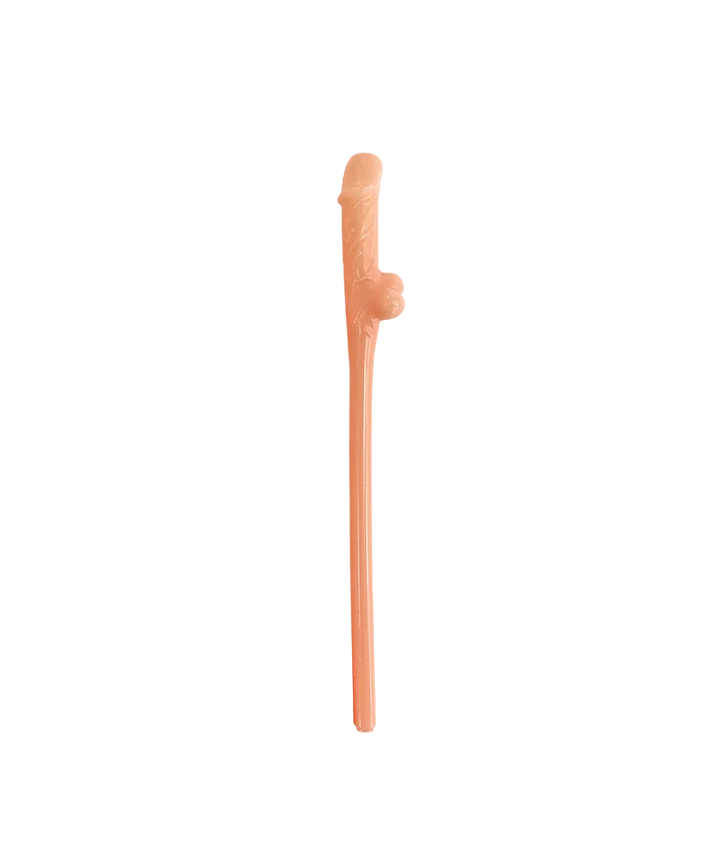 Penis-Strohhalme 19,5 cm, 8 Stück