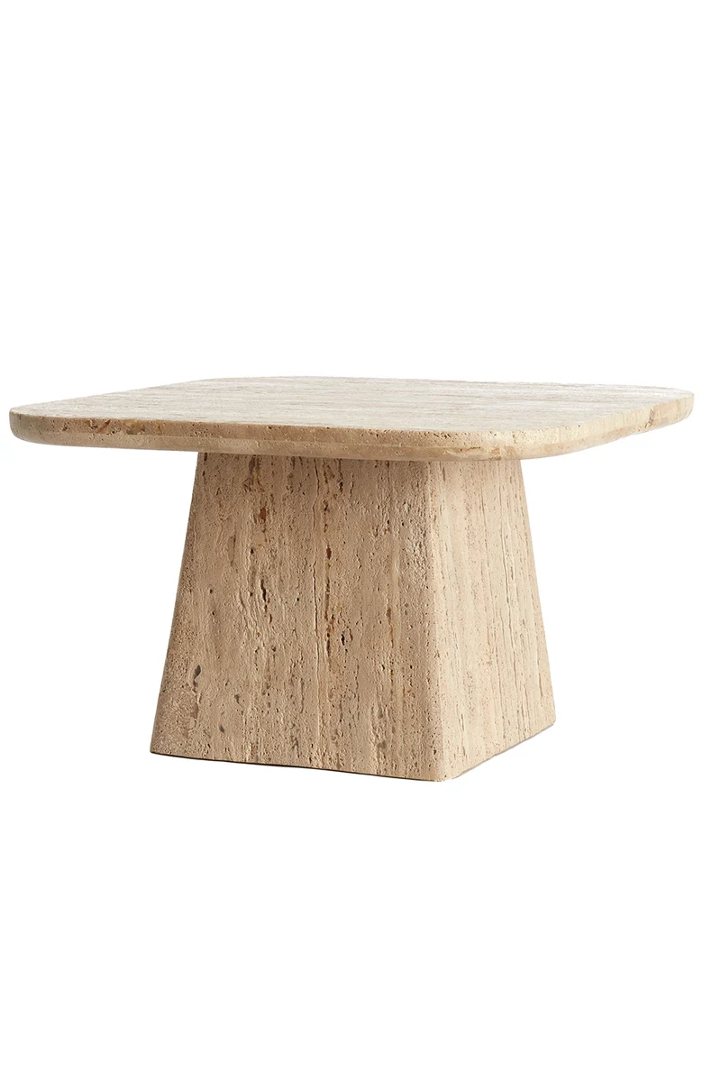 Couchtisch KEPAMI travertin sand 60×60×36cm