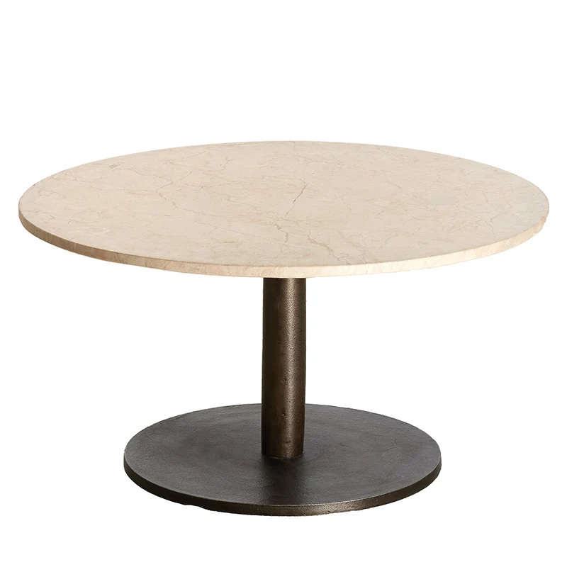 Couchtisch PAZO sand-rosa, dunkelbraun