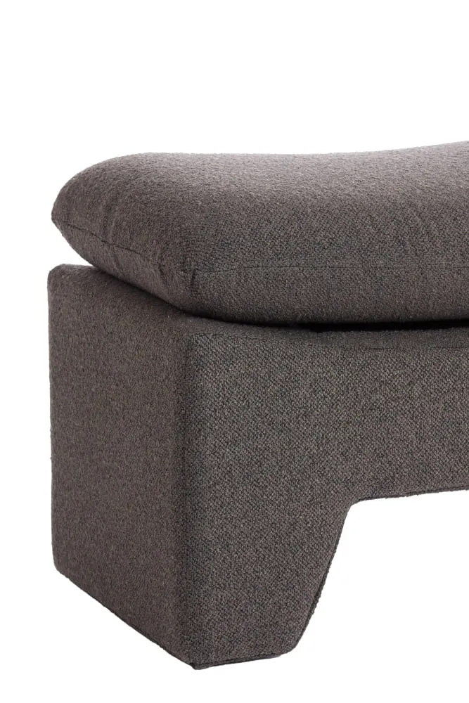 Hocker DASHA, dunkel braun 80x40x48,5cm