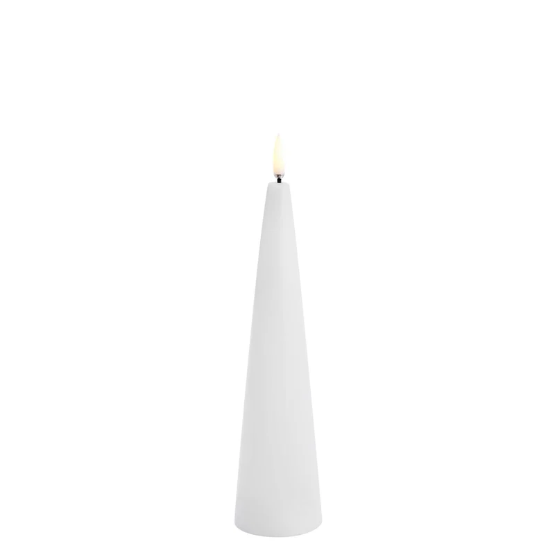 Uyuni LED Kerze Cone, 5,8 x 21,5 cm, Nordic White