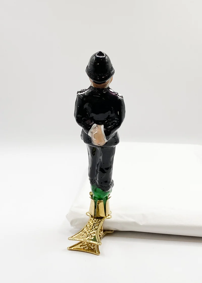 Englischer Polizist, Bobby, auf Clip, England