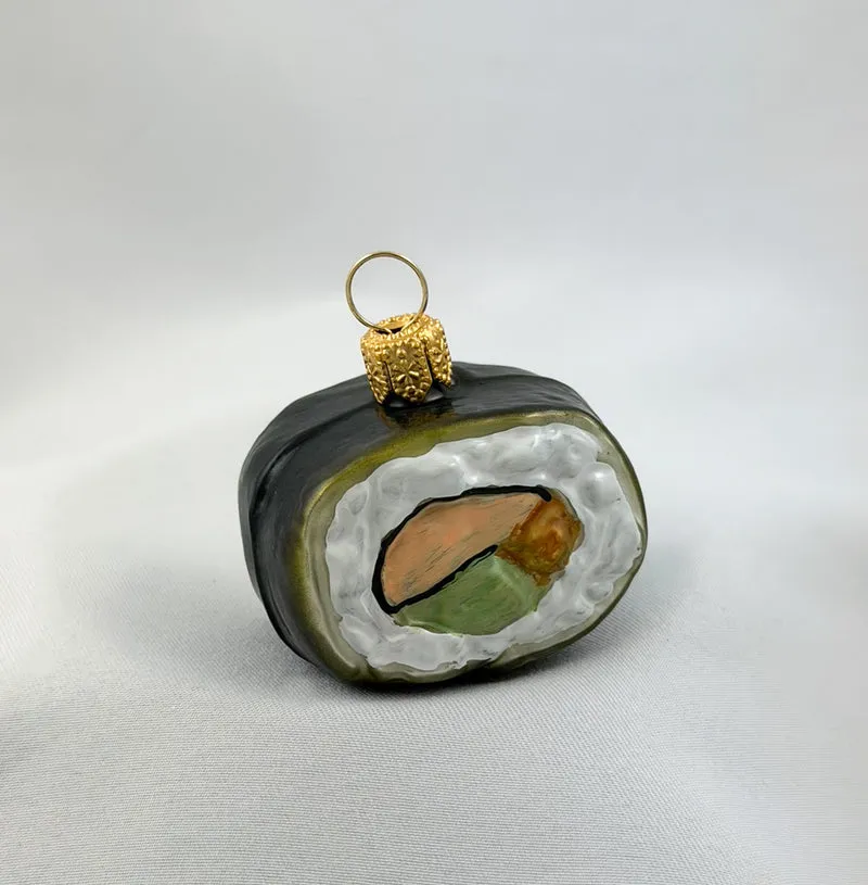 Sushi-Stück mit Gurke