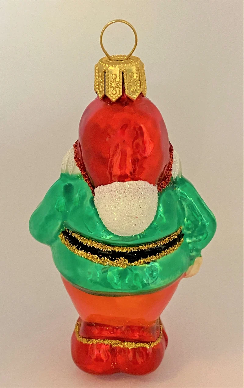Fröhlicher Zwerg mit grüner Jacke