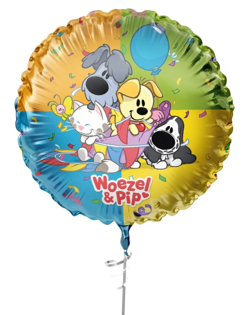 Woezel und Pip Folienballon, leer, 45 cm