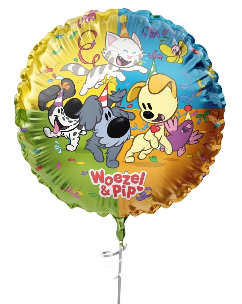 Woezel und Pip Folienballon, leer, 45 cm