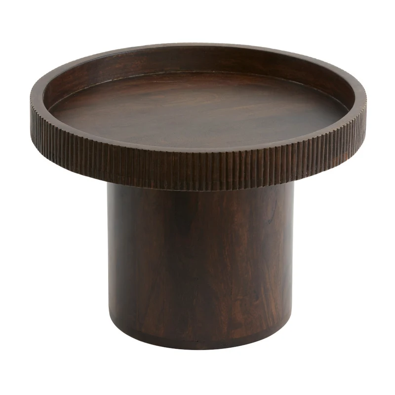 Beistelltisch KALOMO Ø50x35cm Holz rotbraun