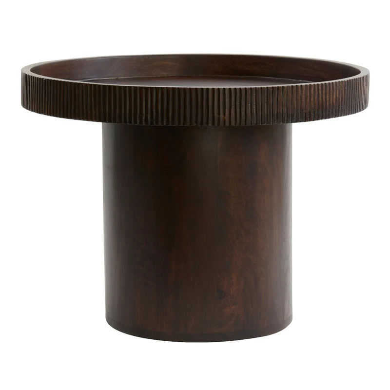 Beistelltisch KALOMO Ø60x44cm Holz rotbraun
