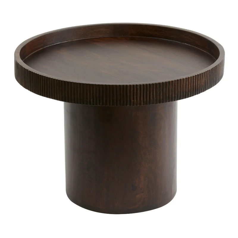 Beistelltisch KALOMO Ø60x44cm Holz rotbraun