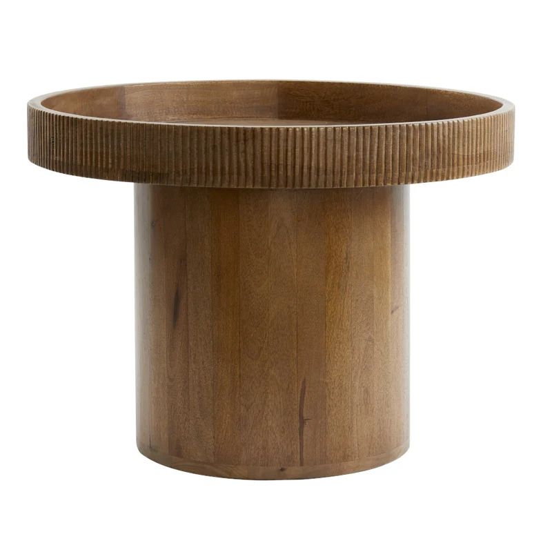 Beistelltisch KALOMO Ø60x44cm Holz dunkelbraun