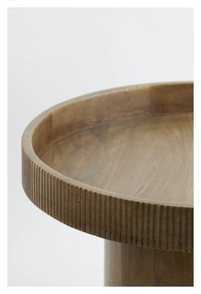 Beistelltisch KALOMO Ø60x44cm Holz dunkelbraun