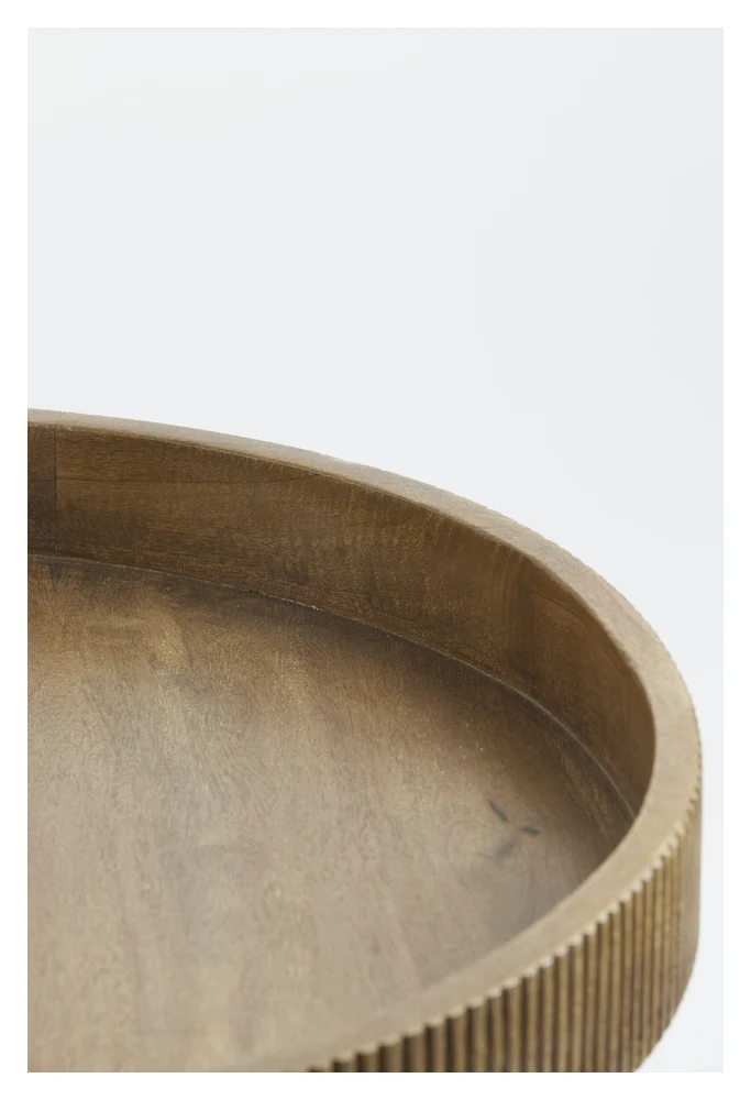 Beistelltisch KALOMO Ø60x44cm Holz dunkelbraun