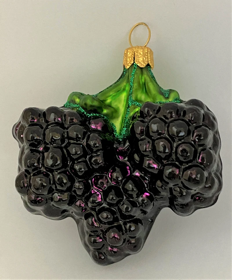 Glänzende Brombeeren am Zweig