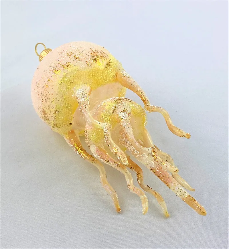 Qualle, Medusa mit Goldglimmer