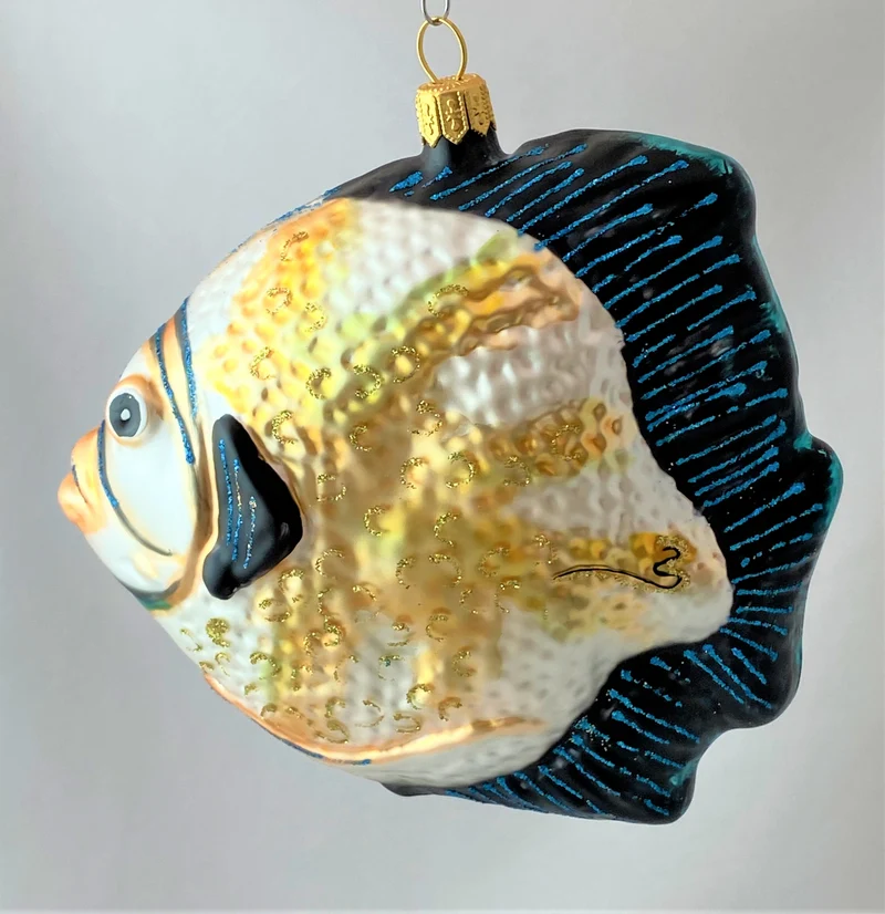Grosser Riff-Fisch mit blauen Flossen