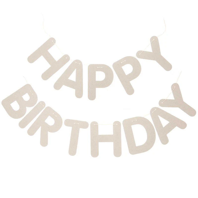 Rico Design Girlande Happy Birthday Graukarton