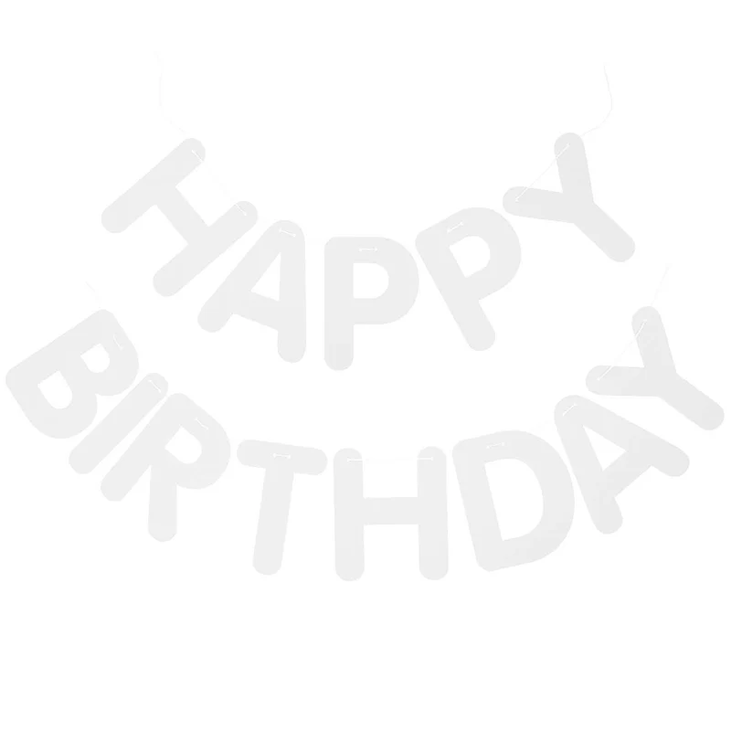 Rico Design Girlande Happy Birthday weiß
