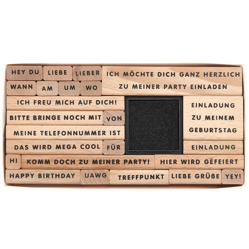 Rico Design XL Stempelset Einladung zum Geburtstag