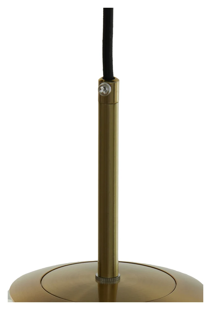 Hängeleuchte MEDINA antik bronze-bernstein Ø40cm Glas