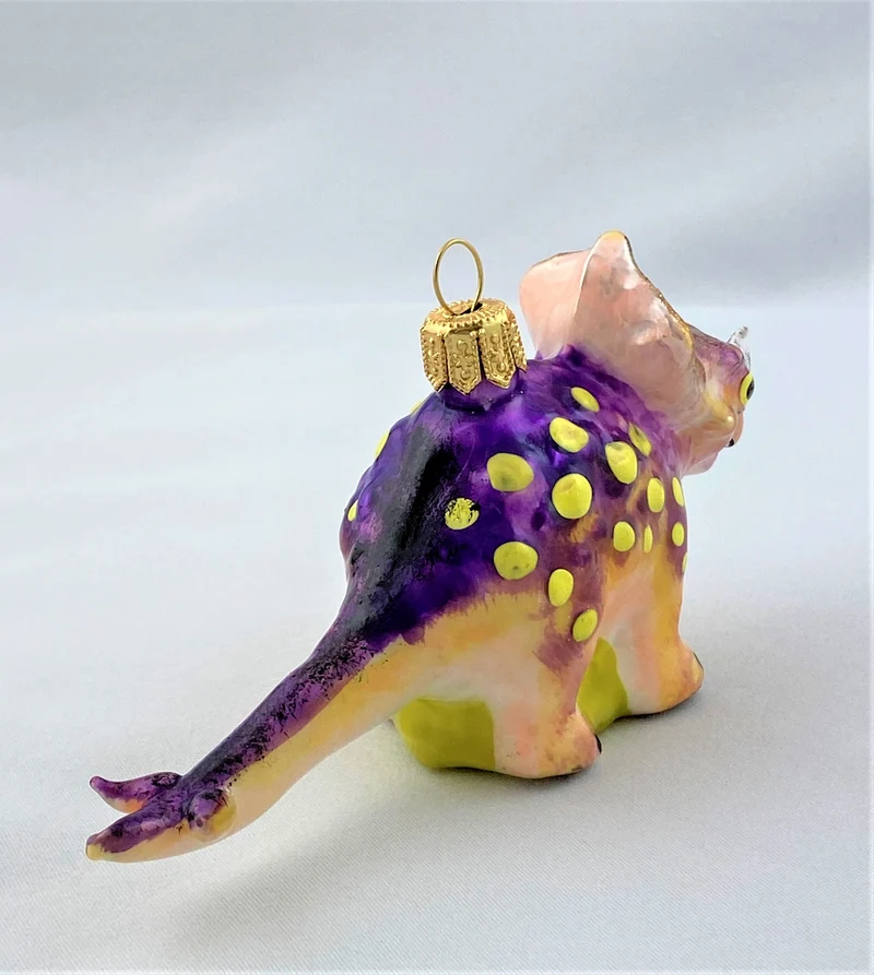 Kleiner Ceratops-Saurier, violett
