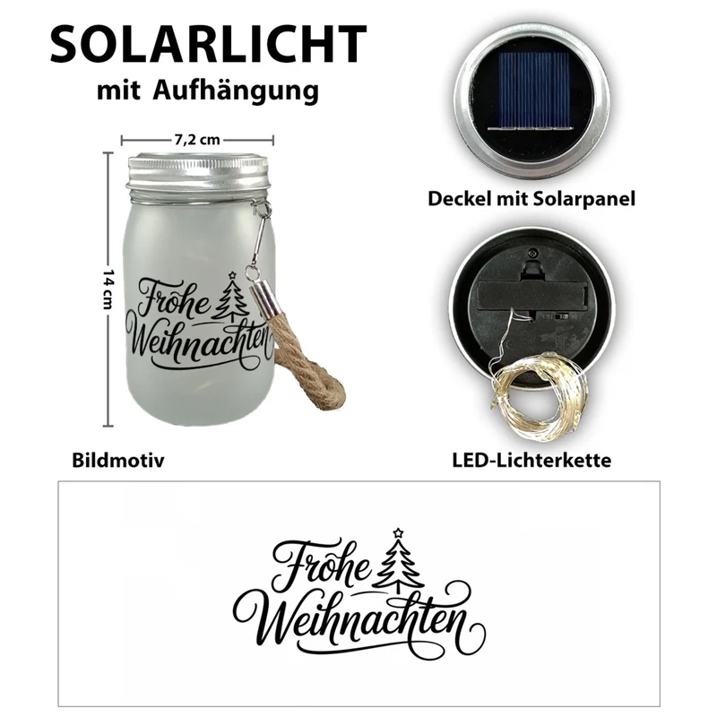 Weihnachtsbaum Solarlicht frohe Weihnachten