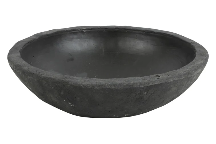 Schale rund Alvino L schwarz