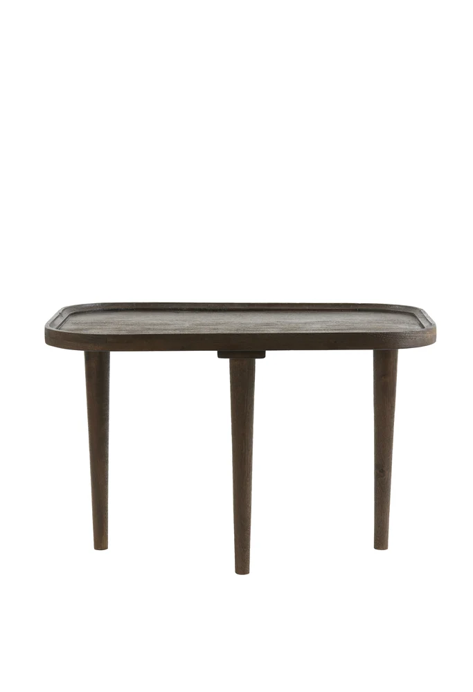 Beistelltisch MAZABE Holz matt rotbraun 65x45x38cm