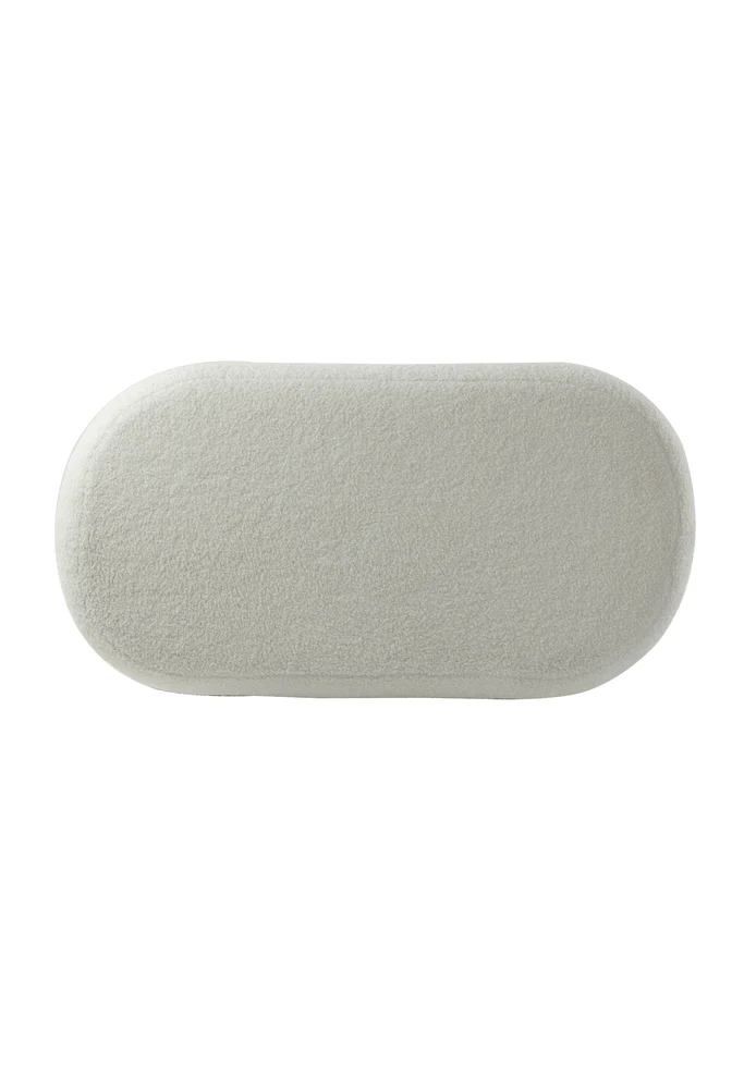 Hocker LYALL gold- weiß 80x40x45cm