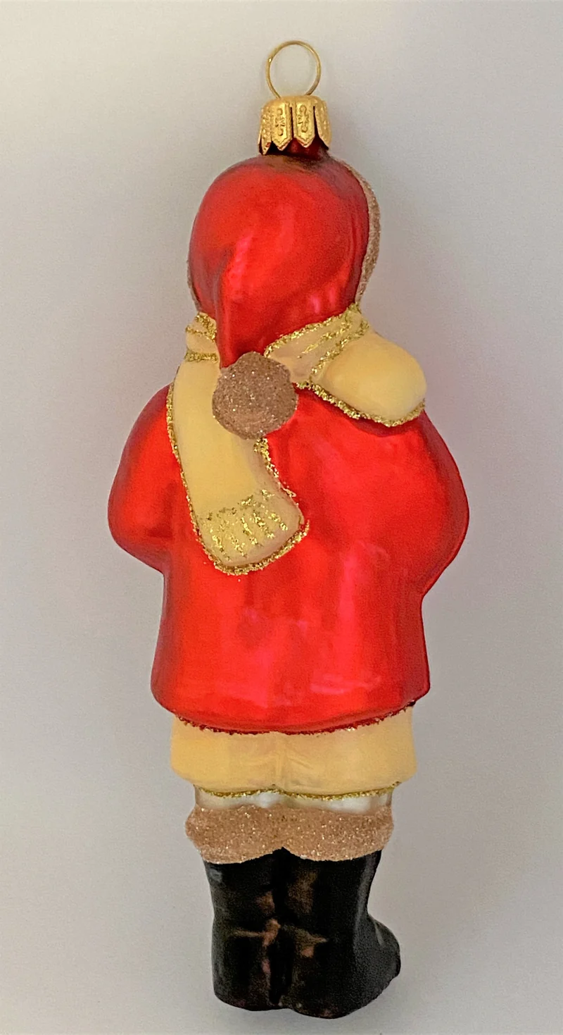 Junge in Biedermeier Wintermantel