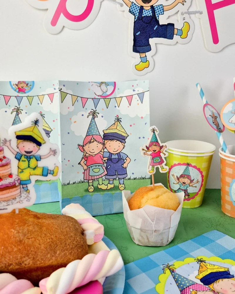 Fien und Teun Geschenktütchen 20 cm, 8 Stück