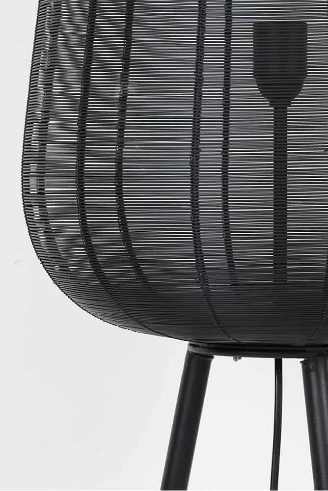 Stehleuchte ADETA Schwarz+matt Ø37x147 cm