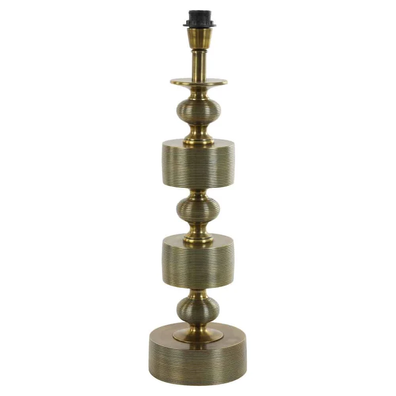 Tischleuchte TAIKA antik bronze-grün Velours 85 cm