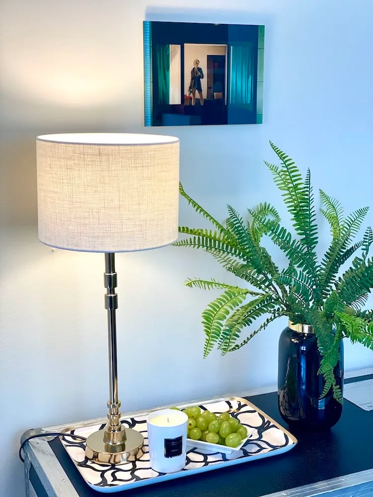 Tischlampe KALIRO gold 55 cm