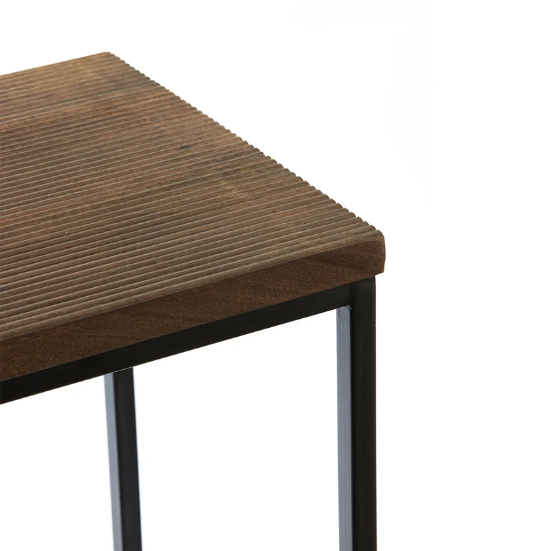Konsolentisch BRYSON Holz braun - schwarz