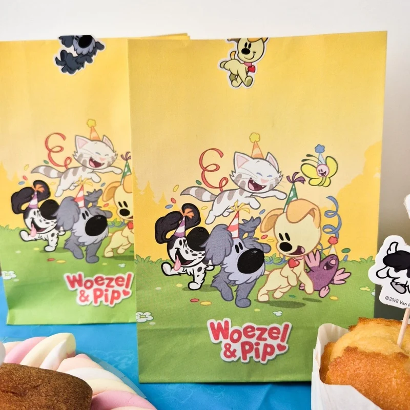 Woezel und Pip – Geschenktüten 20 cm, 8 Stück
