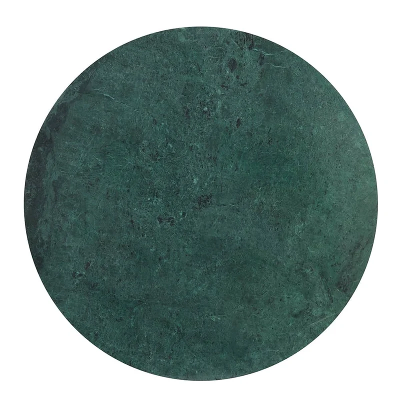 Beistelltisch RICKERD grün Marmor + antik bronze Ø48x53 cm