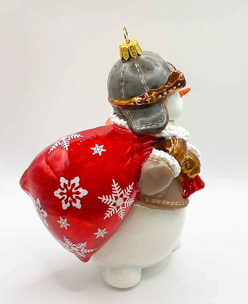 Schneemann mit Piloten-Mütze, KOMOZJA MOSTOWSKI