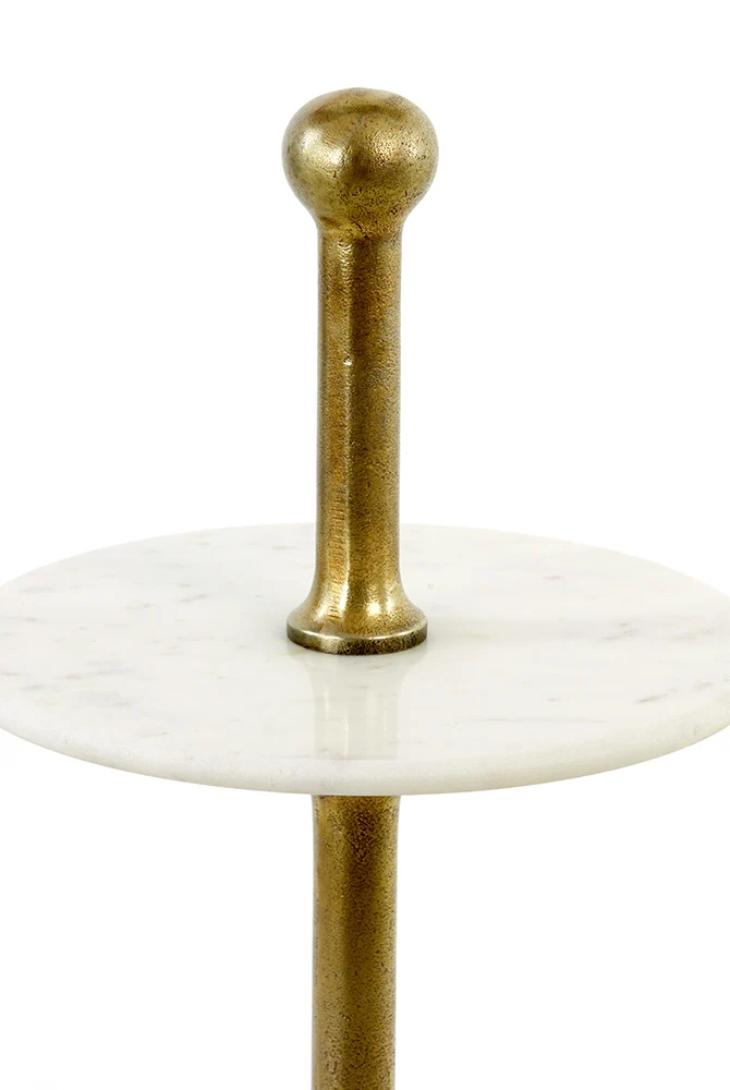 Etagere VERMENTINO Marmor in weiss Ø51x100 cm