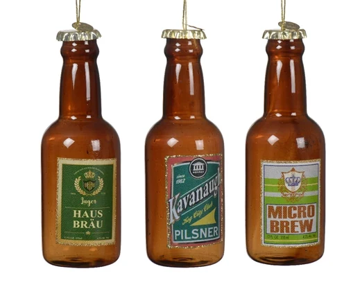 Christbaumanhänger Flasche