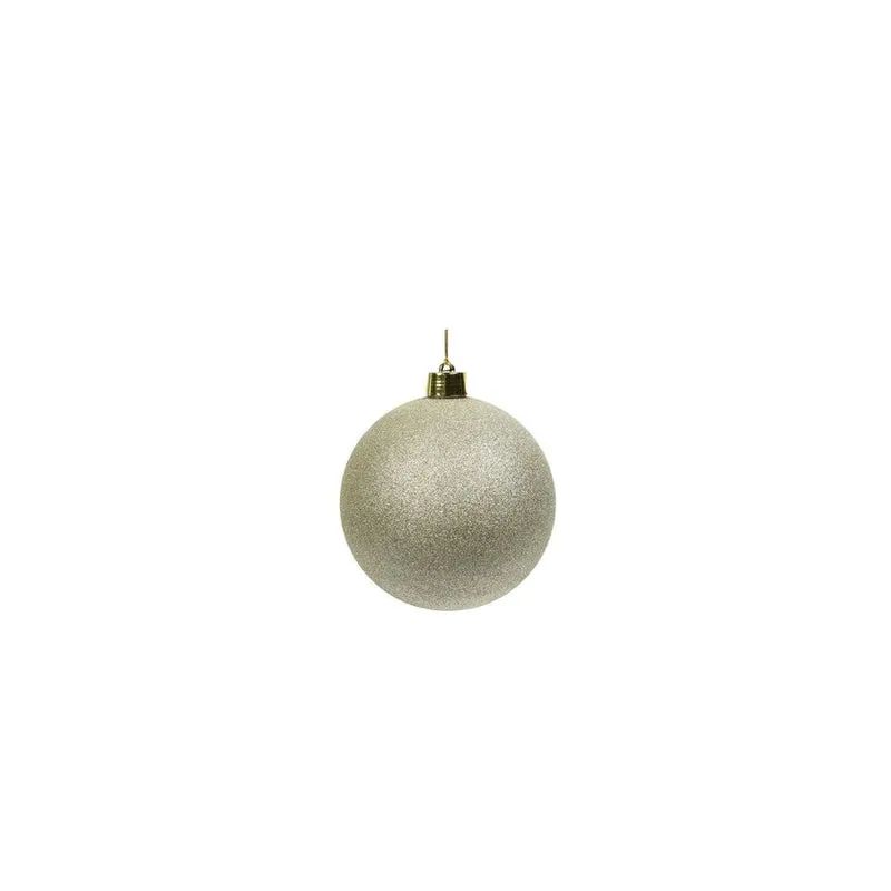 Weihnachtskugel Gold Glitzer Maxi L