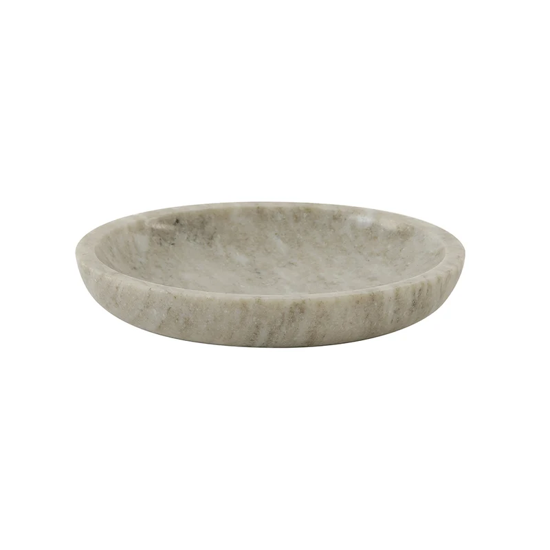 Schale NOUD Marmor in hell grau Ø24x5 cm