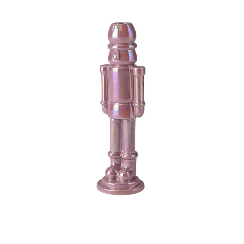 Gift Company Kerzenhalter Nussknacker 24cm, violett