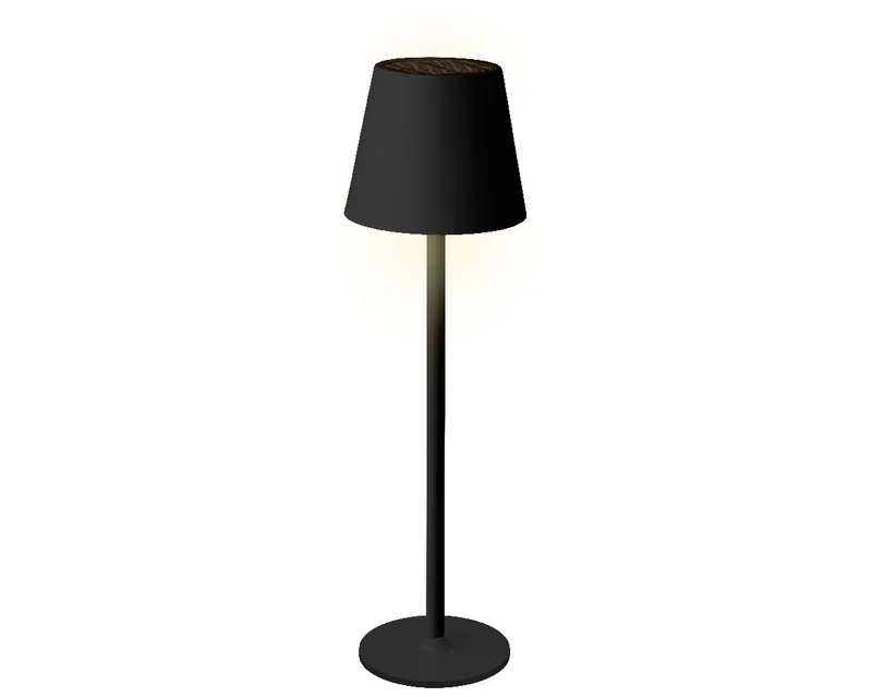 Solar Tischlampe schwarz