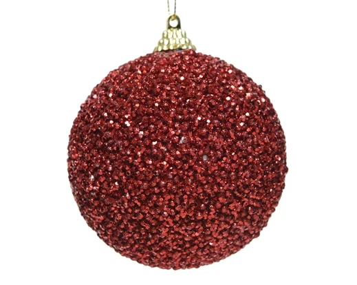 Glitzerkugel rot DM 8cm