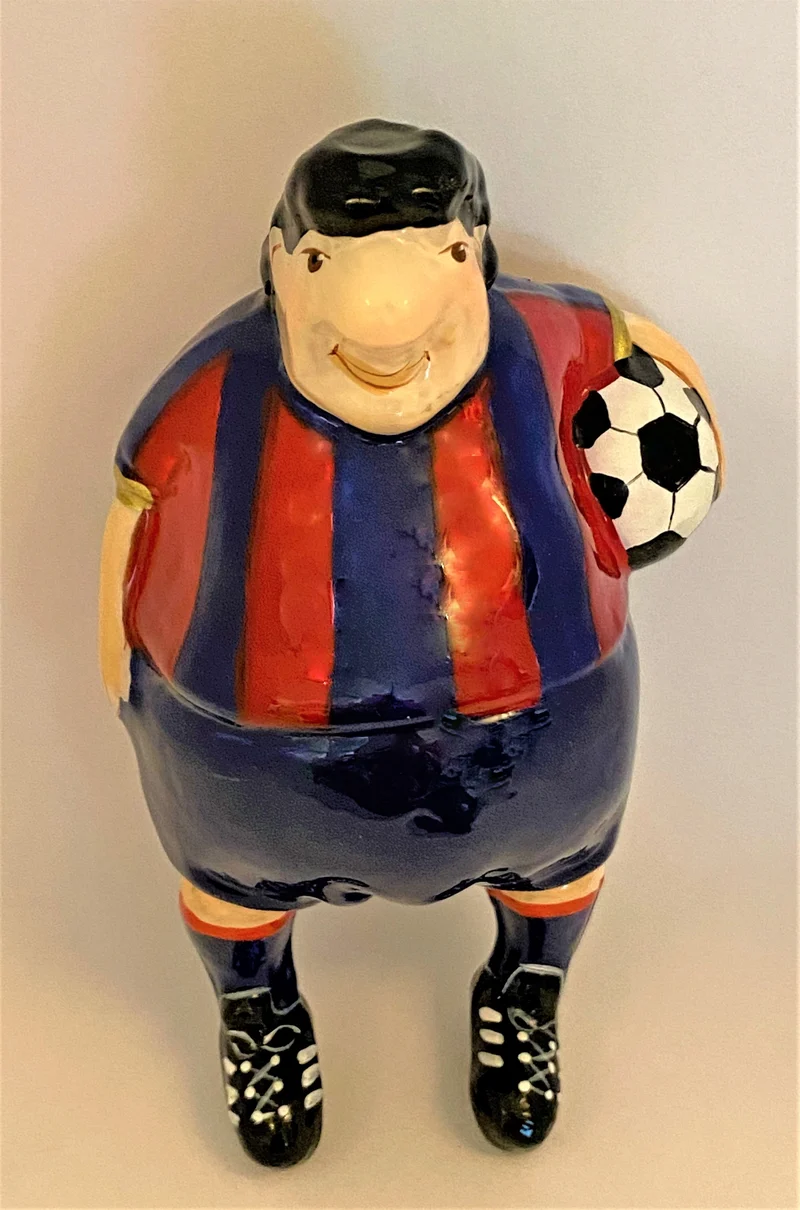 Fussball-Spieler, FCB, Karikatur, KOMOZJA MOSTOWSKI